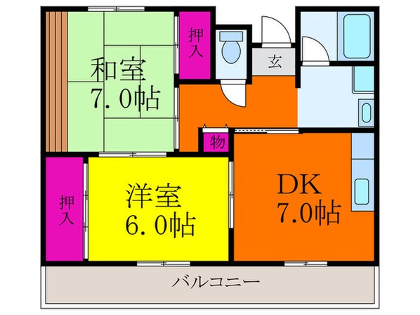 ｻﾆｰｱﾈｯｸｽの物件間取画像